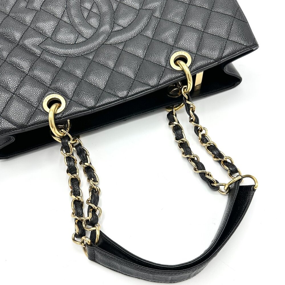 Chanel CC Black Caviar Grand Shopping Tote - Picture 8 of 10